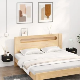 Mesitas de noche de pared 2 uds negro 35x35x20 cm de vidaXL, Mesitas de noche - Ref: Foro24-812837, Precio: 43,57 €, Descuent...