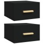 Mesitas de noche de pared 2 uds negro 35x35x20 cm de vidaXL, Mesitas de noche - Ref: Foro24-812837, Precio: 44,04 €, Descuent...