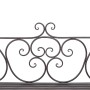 Banco de jardín de acero marrón envejecido 132 cm en Bancos de jardín | Comprar online en Foru.es