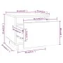 Mesitas de noche 2 uds madera maciza de pino gris 35x34x32 cm de vidaXL, Mesitas de noche - Ref: Foro24-813400, Precio: 47,84...