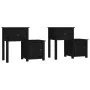 Nachttische 2 Stk. Zirbenholz schwarz 79,5x38x65,5 cm von vidaXL, Nachttische - Ref: Foro24-814548, Preis: 119,34 €, Rabatt: %