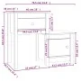 Nachttische 2 Stk. Zirbenholz schwarz 79,5x38x65,5 cm von vidaXL, Nachttische - Ref: Foro24-814548, Preis: 119,34 €, Rabatt: %