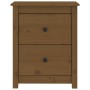 Mesitas de noche 2 uds madera de pino marrón miel 50x35x61,5 cm de vidaXL, Mesitas de noche - Ref: Foro24-813686, Precio: 77,...