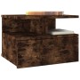 Mesita de noche flotante 2 uds madera roble ahumado 40x31x27 cm de vidaXL, Mesitas de noche - Ref: Foro24-815313, Precio: 38,...