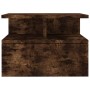 Mesita de noche flotante 2 uds madera roble ahumado 40x31x27 cm de vidaXL, Mesitas de noche - Ref: Foro24-815313, Precio: 38,...