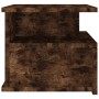 Mesita de noche flotante 2 uds madera roble ahumado 40x31x27 cm de vidaXL, Mesitas de noche - Ref: Foro24-815313, Precio: 38,...