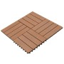 Baldosas de WPC 30x30 cm 11 unidades 1 m² marrón en Materiales de construcción | Comprar online en Foru.es