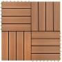 Baldosas de WPC 30x30 cm 11 unidades 1 m² marrón en Materiales de construcción | Comprar online en Foru.es