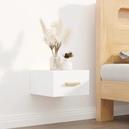 Mesita de noche de pared blanco 35x35x20 cm de vidaXL, Mesitas de noche - Ref: Foro24-812834, Precio: 31,90 €, Descuento: %