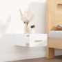 Mesita de noche de pared blanco 35x35x20 cm de vidaXL, Mesitas de noche - Ref: Foro24-812834, Precio: 32,38 €, Descuento: %