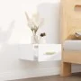 Mesita de noche de pared blanco 35x35x20 cm de vidaXL, Mesitas de noche - Ref: Foro24-812834, Precio: 31,90 €, Descuento: %