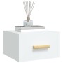 Mesita de noche de pared blanco 35x35x20 cm de vidaXL, Mesitas de noche - Ref: Foro24-812834, Precio: 32,38 €, Descuento: %