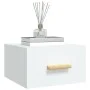 Mesita de noche de pared blanco 35x35x20 cm de vidaXL, Mesitas de noche - Ref: Foro24-812834, Precio: 31,90 €, Descuento: %