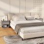 Mesitas noche 2 uds madera ingeniería gris Sonoma 45x34x44 cm de vidaXL, Mesitas de noche - Ref: Foro24-812984, Precio: 59,71...