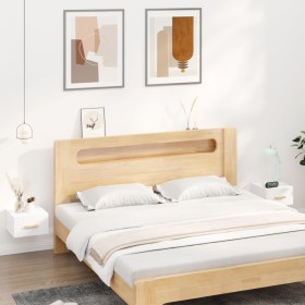 Mesitas de noche de pared 2 uds blanco 35x35x20 cm de vidaXL, Mesitas de noche - Ref: Foro24-812835, Precio: 56,88 €, Descuen...