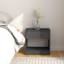 Mesitas de noche 2 uds madera maciza de pino gris 40x31x40 cm de vidaXL, Mesitas de noche - Ref: Foro24-808068, Precio: 57,68...