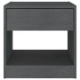 Mesitas de noche 2 uds madera maciza de pino gris 40x31x40 cm de vidaXL, Mesitas de noche - Ref: Foro24-808068, Precio: 57,68...