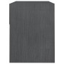 Mesitas de noche 2 uds madera maciza de pino gris 40x31x40 cm de vidaXL, Mesitas de noche - Ref: Foro24-808068, Precio: 57,68...