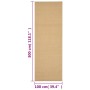 Alfombra de sisal natural 100x300 cm en Alfombras | Comprar online en Foru.es