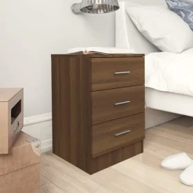 Nachttische 2 Stück Eichenbraunsperrholz 38x35x56 cm von vidaXL, Nachttische - Ref: Foro24-815326, Preis: 98,01 €, Rabatt: %