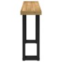 Mesa consola NOAIN patas en U madera maciza pino 120x30x75 cm en Mesas consola | Comprar online en Foru.es