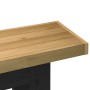 Mesa consola NOAIN patas en U madera maciza pino 120x30x75 cm en Mesas consola | Comprar online en Foru.es