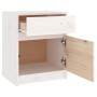 Mesitas de noche 2 uds madera maciza pino blanco 40x31x50 cm de vidaXL, Mesitas de noche - Ref: Foro24-808126, Precio: 79,09 ...