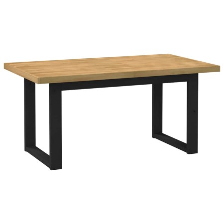 Mesa comedor NOAIN patas forma U madera maciza pino 160x90x75cm en Mesas de comedor | Comprar online en Foru.es