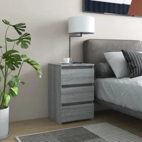 Mesitas de noche 2 uds contrachapado gris Sonoma 40x35x62,5 cm de vidaXL, Mesitas de noche - Ref: Foro24-815174, Precio: 96,2...