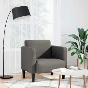 Sillón con reposabrazos gris claro 54 cm tejido de pana en Sillones | Comprar online en Foru.es