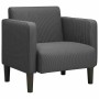 Sillón con reposabrazos gris oscuro 54 cm tejido de pana en Sillones | Comprar online en Foru.es