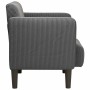 Sillón con reposabrazos gris oscuro 54 cm tejido de pana en Sillones | Comprar online en Foru.es