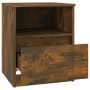 Mesitas noche 2 uds madera ingeniería roble ahumado 40x40x50 cm de vidaXL, Mesitas de noche - Ref: Foro24-815817, Precio: 68,...