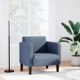 Sillón con reposabrazos azul 54 cm tejido de pana en Sillones | Comprar online en Foru.es