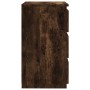 Mesita de noche 2 uds contrachapado roble ahumado 40x35x62,5cm de vidaXL, Mesitas de noche - Ref: Foro24-815172, Precio: 100,...