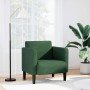 Sillón con reposabrazos verde oscuro 54 cm tejido de pana en Sillones | Comprar online en Foru.es