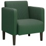 Sillón con reposabrazos verde oscuro 54 cm tejido de pana en Sillones | Comprar online en Foru.es