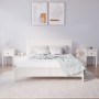 Mesitas de noche 2 uds madera de pino blanco 79,5x38x65,5 cm de vidaXL, Mesitas de noche - Ref: Foro24-814542, Precio: 120,47...