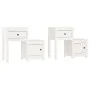 Mesitas de noche 2 uds madera de pino blanco 79,5x38x65,5 cm de vidaXL, Mesitas de noche - Ref: Foro24-814542, Precio: 119,34...