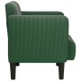 Sillón con reposabrazos verde oscuro 54 cm tejido de pana en Sillones | Comprar online en Foru.es