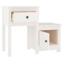 Mesitas de noche 2 uds madera de pino blanco 79,5x38x65,5 cm de vidaXL, Mesitas de noche - Ref: Foro24-814542, Precio: 120,47...