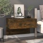 Mesita de noche de pared 2 unidades color roble ahumado de vidaXL, Mesitas de noche - Ref: Foro24-816941, Precio: 61,44 €, De...