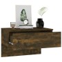 Mesita de noche de pared 2 unidades color roble ahumado de vidaXL, Mesitas de noche - Ref: Foro24-816941, Precio: 61,44 €, De...