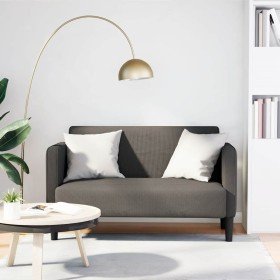 Sofá Loveseat gris claro 109 cm tejido de pana en Sofás | Comprar online en Foru.es