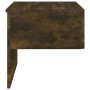 Mesita de noche de pared 2 unidades color roble ahumado de vidaXL, Mesitas de noche - Ref: Foro24-816941, Precio: 61,44 €, De...