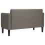 Sofá Loveseat gris claro 109 cm tejido de pana en Sofás | Comprar online en Foru.es