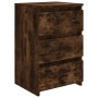 Mesita de noche madera contrachapada roble ahumado 40x35x62,5cm de vidaXL, Mesitas de noche - Ref: Foro24-815171, Precio: 51,...