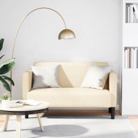Sofá Loveseat color crema 109 cm tejido de pana en Sofás | Comprar online en Foru.es