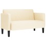 Sofá Loveseat color crema 109 cm tejido de pana en Sofás | Comprar online en Foru.es