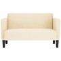 Sofá Loveseat color crema 109 cm tejido de pana en Sofás | Comprar online en Foru.es